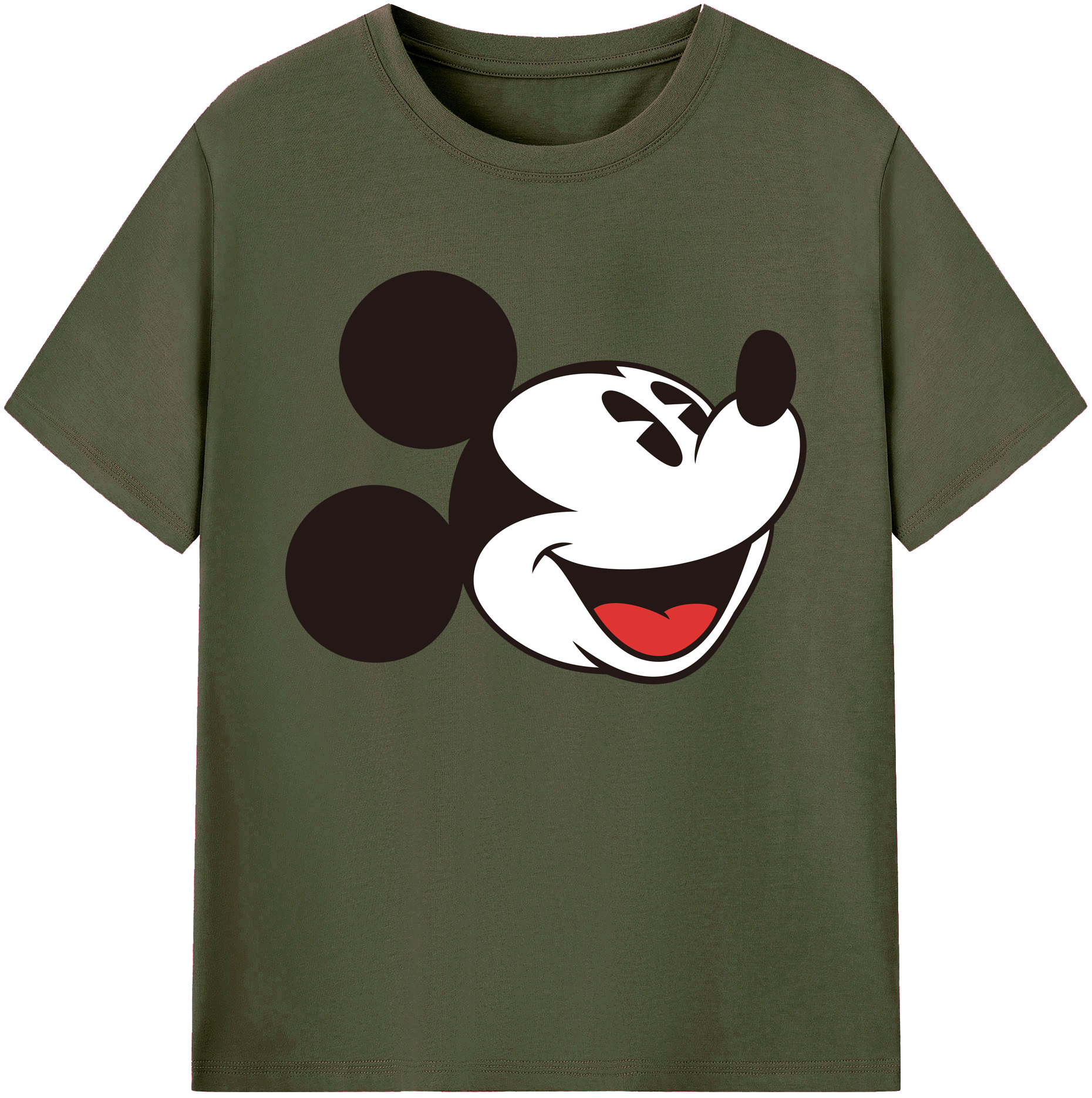 ミッキーマウス Mickey Mouse 綿100％ メンズ半袖Tシャツ｜肌触りやわらか＆通気性